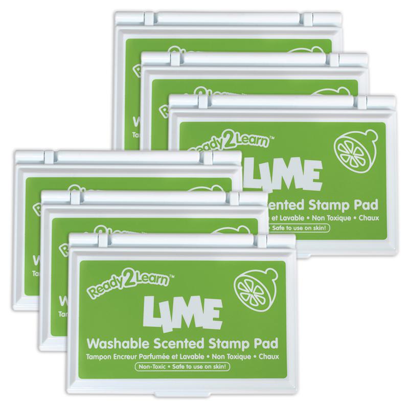 Washable Stamp Pad - Lime Scent, Green - Pack of 6. Picture 2