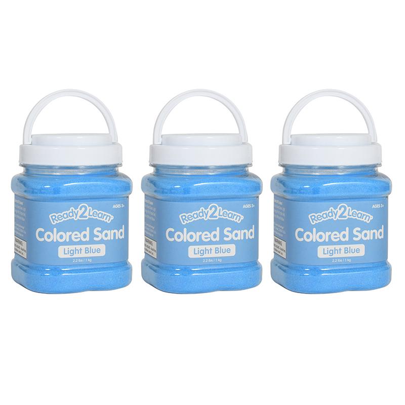 Colored Sand - Light Blue - 2.2 lb. Jar - Pack of 3. Picture 2