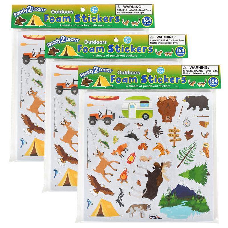 Foam Stickers - Outdoors - 164 Per Pack - 3 Packs. Picture 2