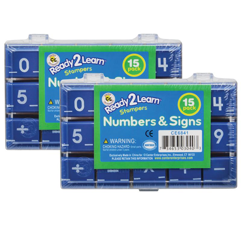 Number and Sign Stamps - Small - 15 Per Set - 2 Sets. Picture 2