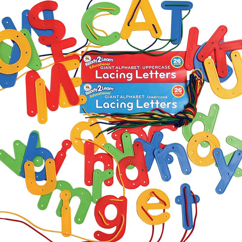 Lacing Alphabet - Uppercase and Lowercase - Set of 52. Picture 2