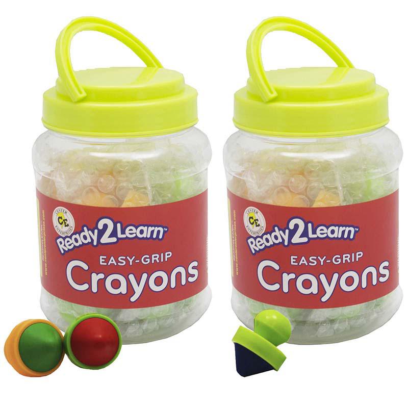 Easy Grip Crayons - 6 Per Set - 2 Sets. Picture 2