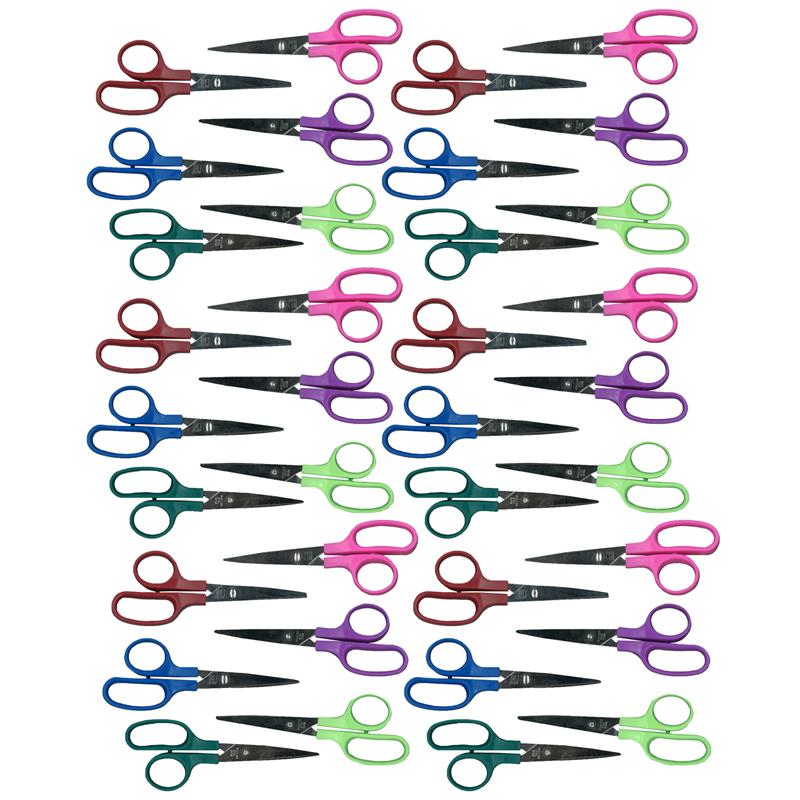 Children's 5" Scissors, Pointed Tip, Assorted Colors, Pack of 36. Picture 2