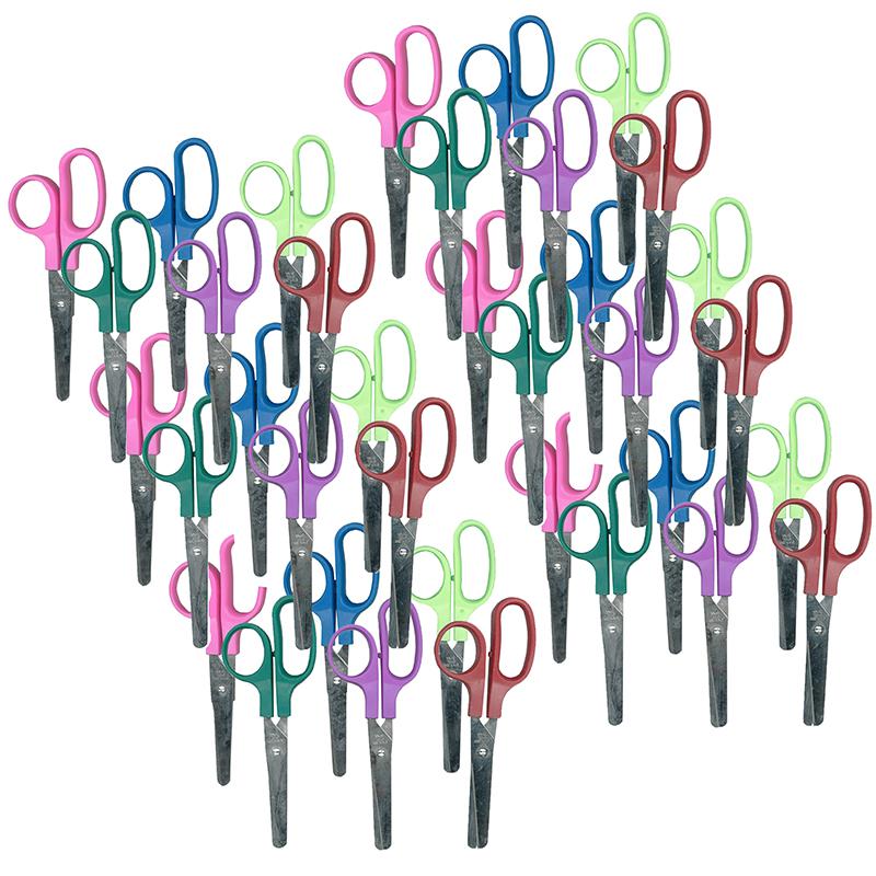 Children's 5" Scissors, Blunt Tip, Assorted Colors, Pack of 36. Picture 2