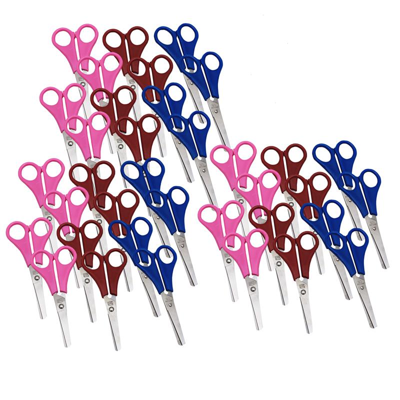 Children's 5.5" Scissors, Blunt Tip, Assorted Colors, Pack of 36. Picture 2