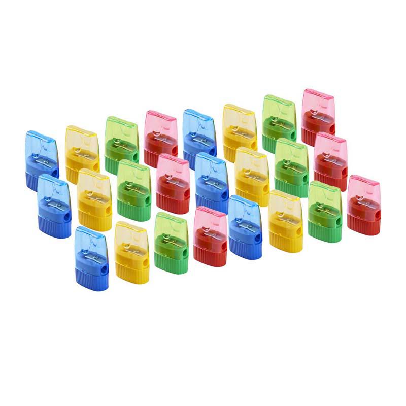 Pencil Sharpener with Cone Shaped Shaving Receptacle, 24 Per Pack. Picture 2