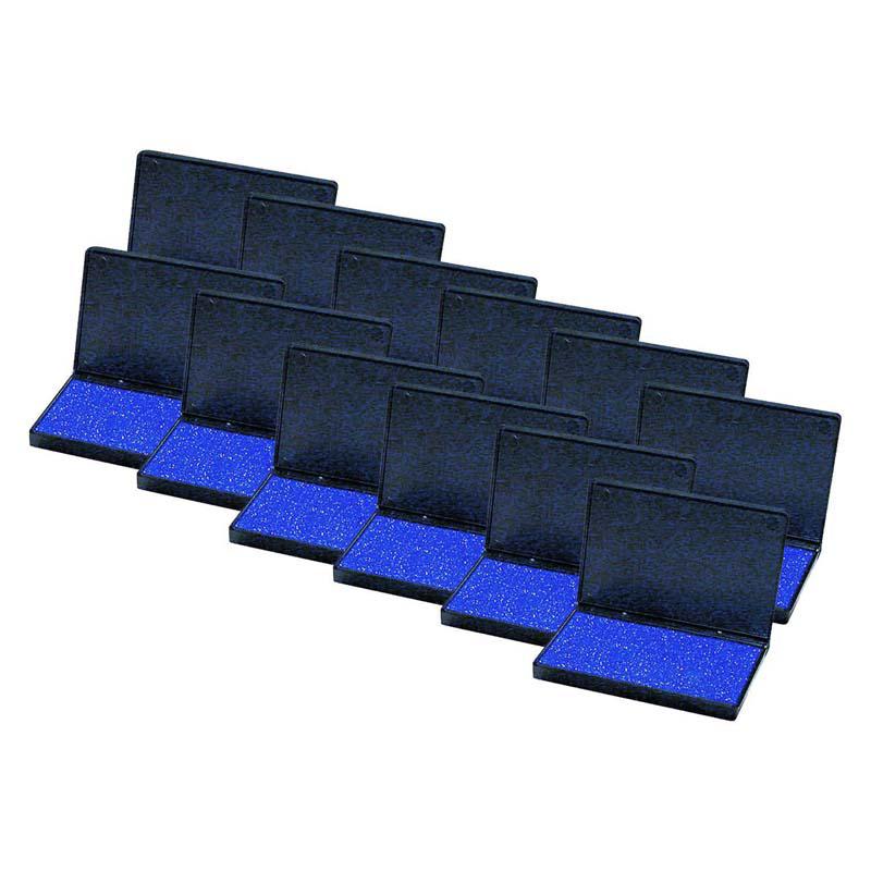 Stamp Pad, Blue, Pack of 12. Picture 2