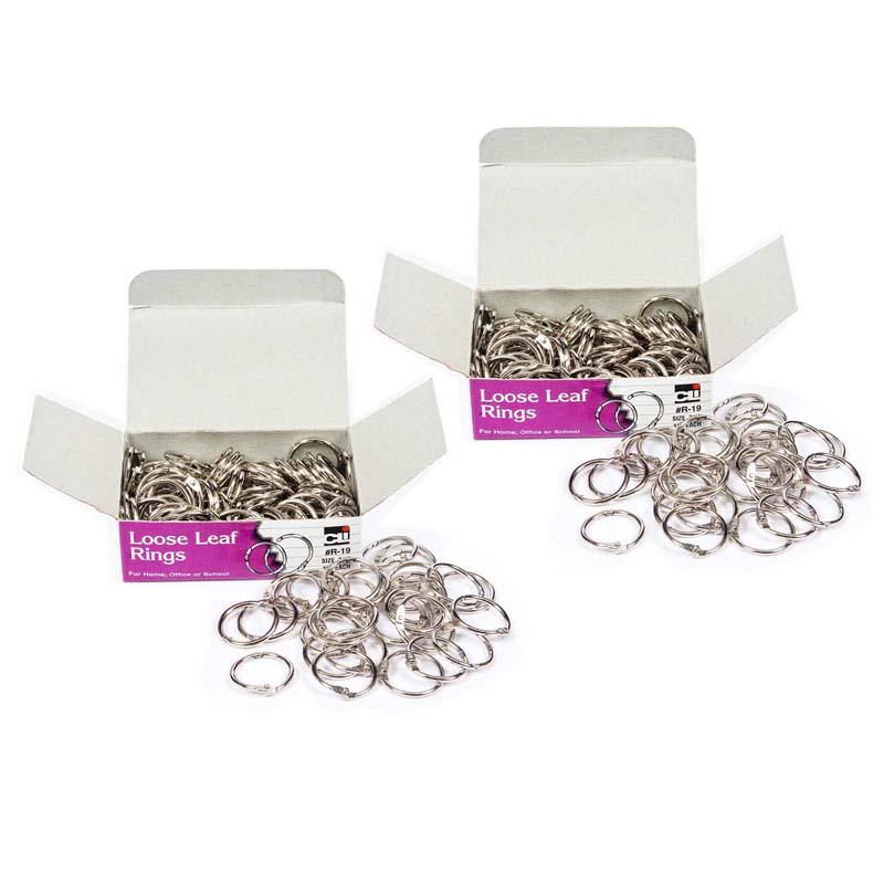 Loose Leaf Rings, 3/4", 100 Per Box, 2 Boxes. Picture 2