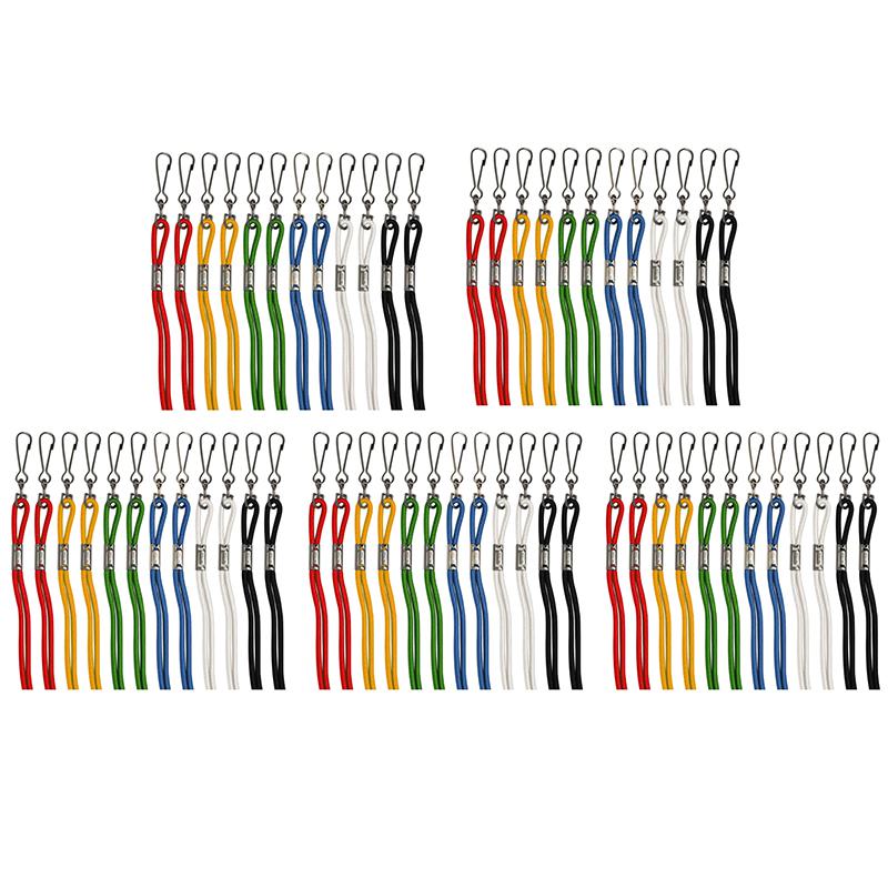 Lanyards, Assorted Colors, 12 Per Pack, 5 Packs. Picture 2