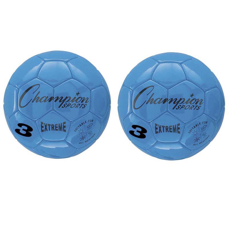 Extreme Soccer Ball, Size 3, Blue, Pack of 2. Picture 2
