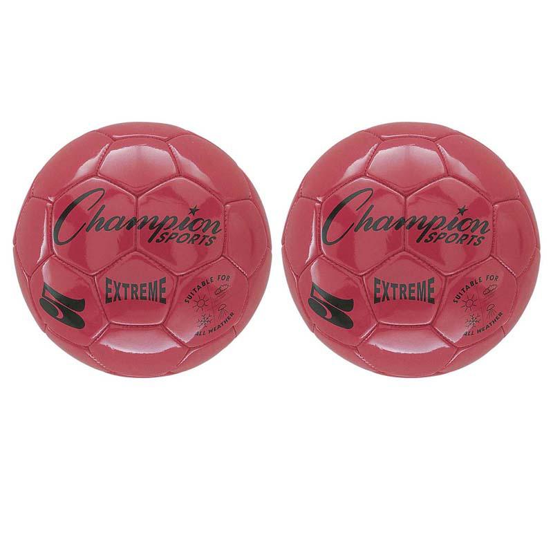 Extreme Soccer Ball, Size 5, Red, Pack of 2. Picture 2