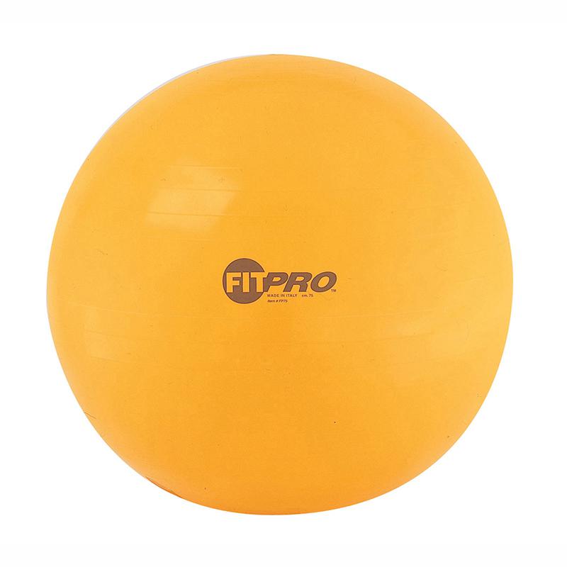 Fitpro Training & Exercise Ball, 75 cm, Yellow. Picture 2