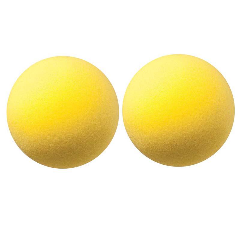 Uncoated Regular Density Foam Ball, 8-1/2", Yellow, Pack of 2. Picture 2