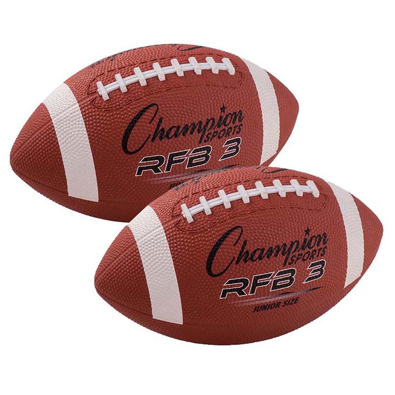 Rubber Football, Junior Size, Pack of 2. Picture 2