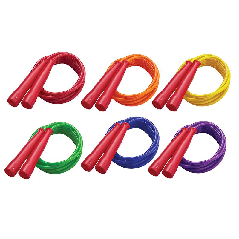 Licorice Speed Jump Rope, 7' with Red Handles, Pack of 6. Picture 2