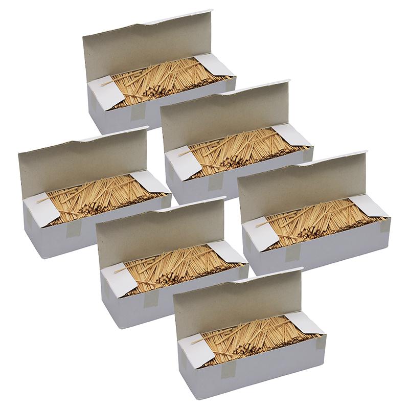 Natural Toothpicks, Flat, 2.25", 2500 Per Pack, 6 Packs. Picture 2