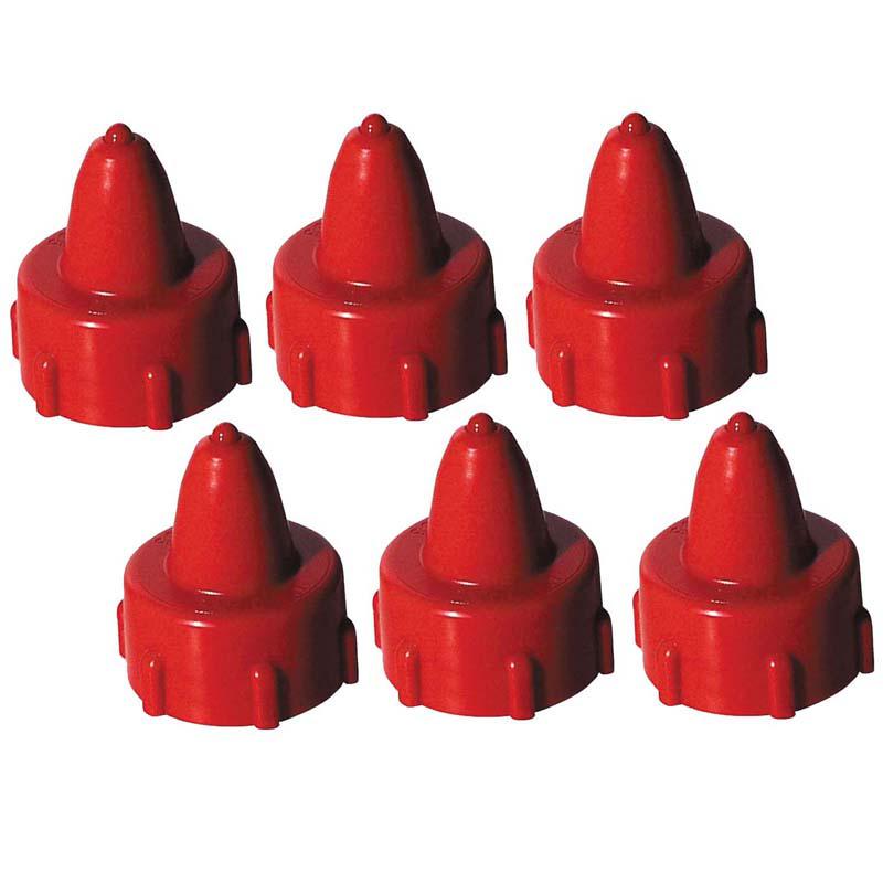 Tap-N-Glue Glue Cap, Red, 1" Diameter, 6 Caps. Picture 2