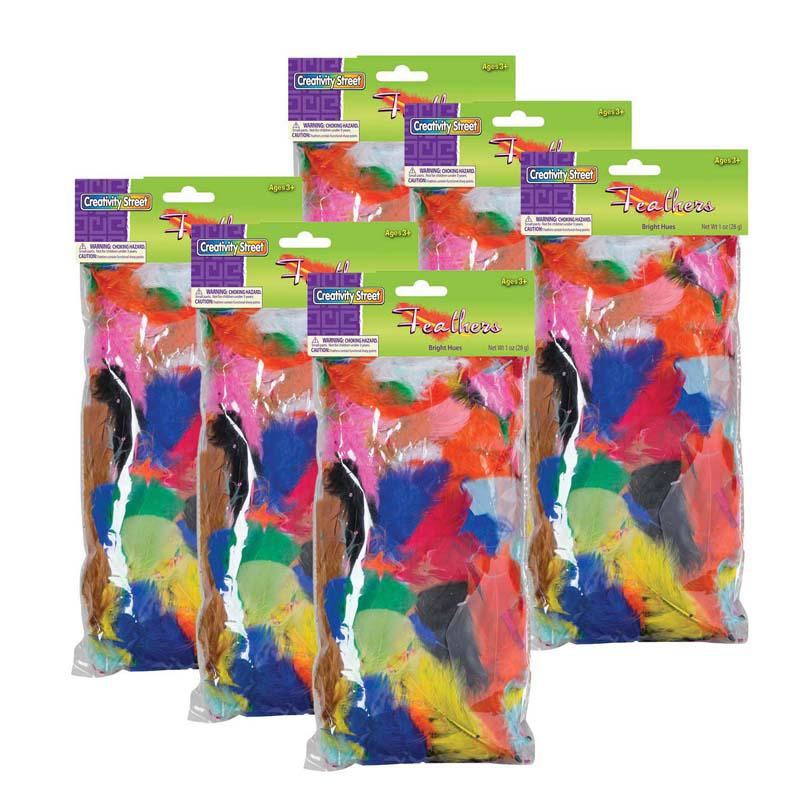 Turkey Plumage Feathers, Bright Hues Assorted, 1 oz. Per Bag, 6 Bags. Picture 2