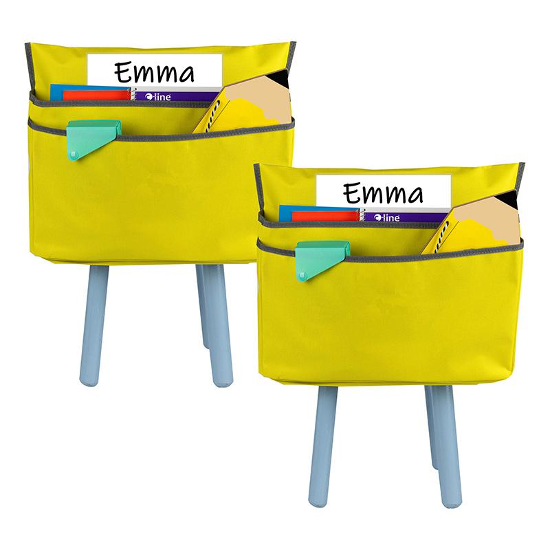 Small Chair Cubbie, 12", Sunny Yellow, Pack of 2. Picture 2