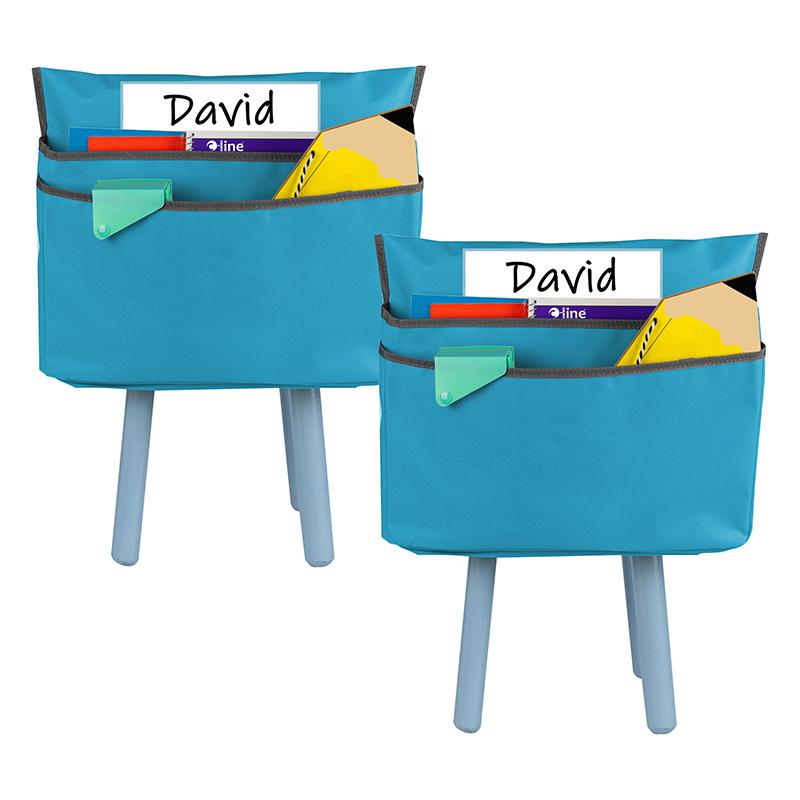 Medium Chair Cubbie, 15", Seaside Blue, Pack of 2. Picture 2