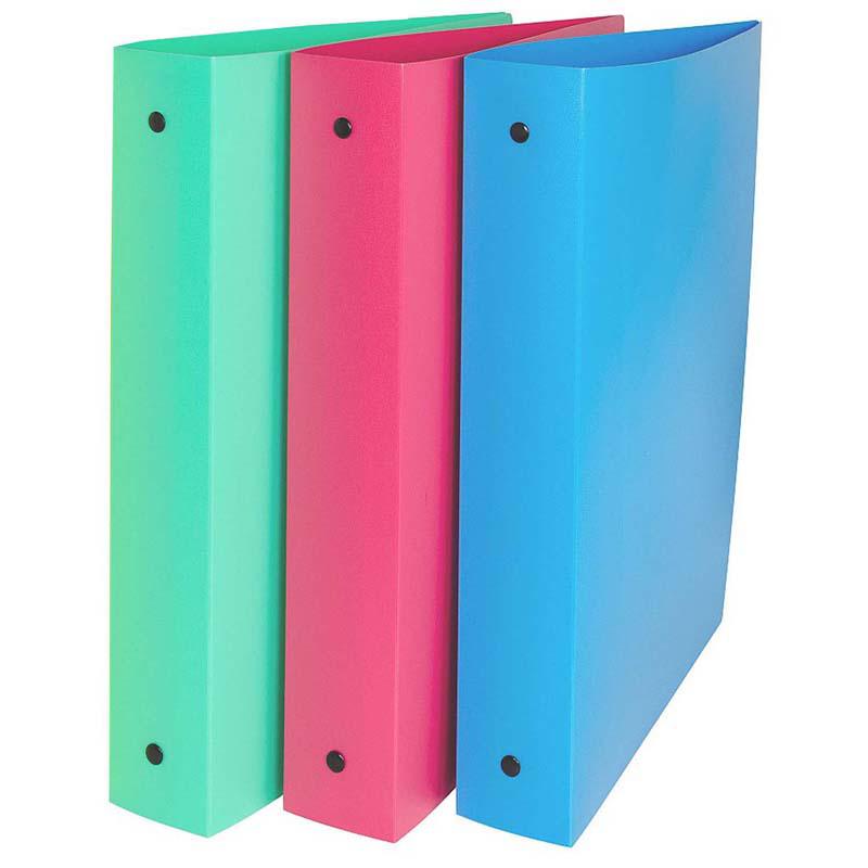 3-Ring Binder, 1.5" Capacity, Assorted Tropic Tones, Pack of 3. Picture 2