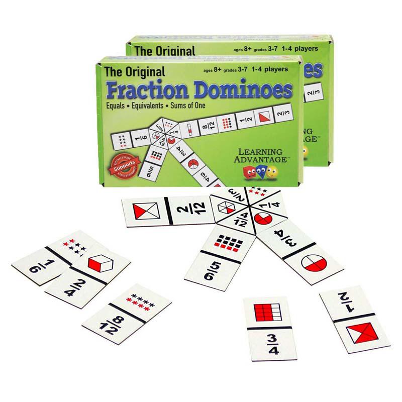 The Original Fraction Dominoes, 2 Sets. Picture 2