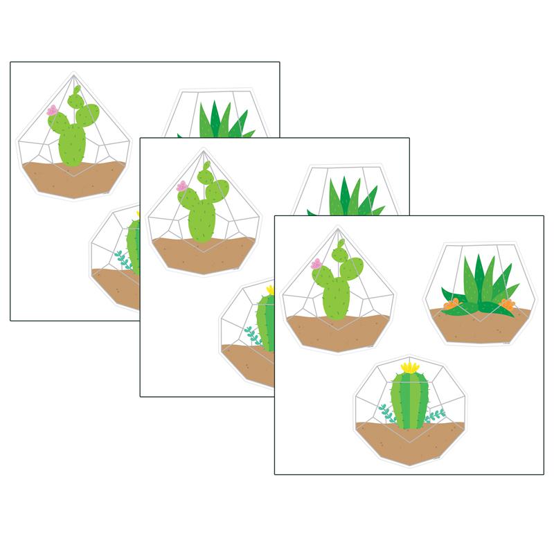Positively Plants Terrariums 6" Designer Cut-Outs, 36 Per Pack, 3 Packs. Picture 2