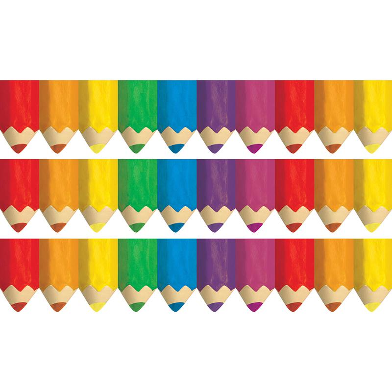 Jumbo Color Pencils EZ Border, 48 Feet Per Pack, 3 Packs. Picture 2