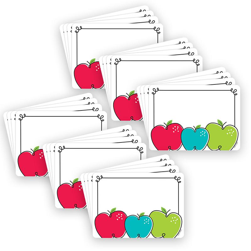 Doodle Apples Labels, 3-1/2" x 2-1/2", 36 Per Pack, 6 Packs. Picture 2