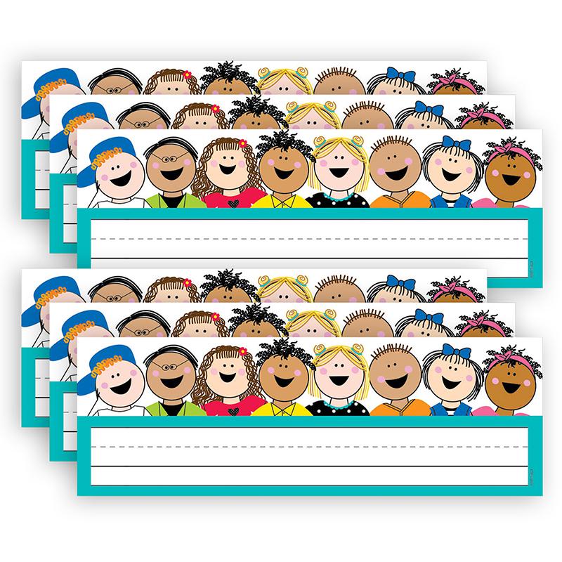 Stick Kids Name Plates, 9-1/2" x 3-1/4", 36 Per Pack, 6 Packs. Picture 2