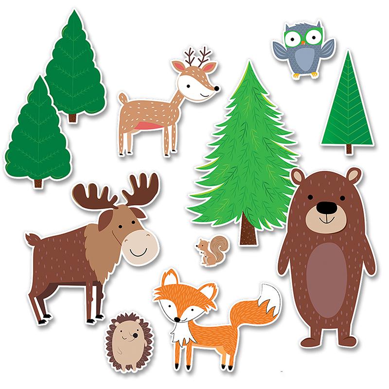 Jumbo Woodland Friends Bulletin Board Set, 11 Pieces. Picture 2