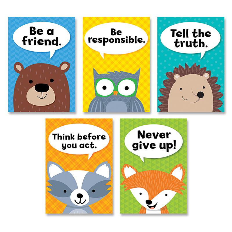 Woodland Friends Character Traits Inspire U 5-Poster Pack. Picture 2