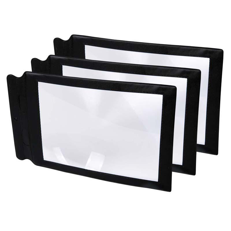 Large Sheet Magnifier, 8.7" x 5.5", Pack of 3. Picture 2