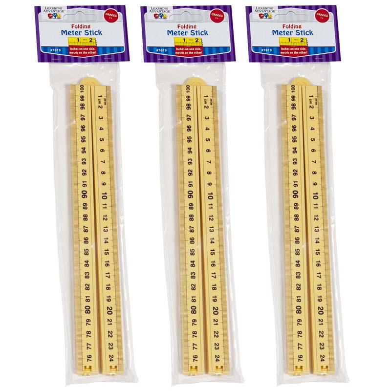 Folding Meter Stick, Pack of 3. Picture 2