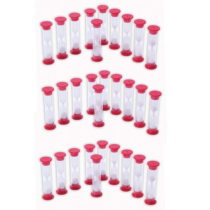 Sand Timers - 1 Minute - 10 Per Pack - 3 Packs. Picture 2