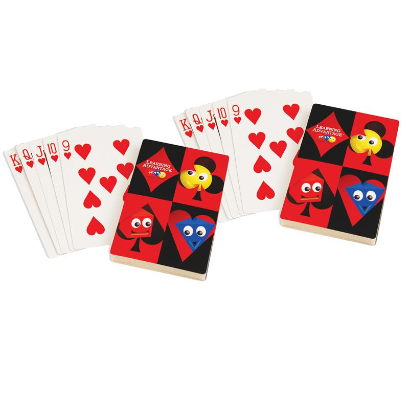 Giant Playing Cards, 4.50" x 6.75", 52 Per Pack, 2 Packs. Picture 2