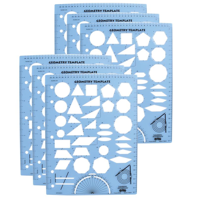 Geometry Template, Pack of 6. Picture 2