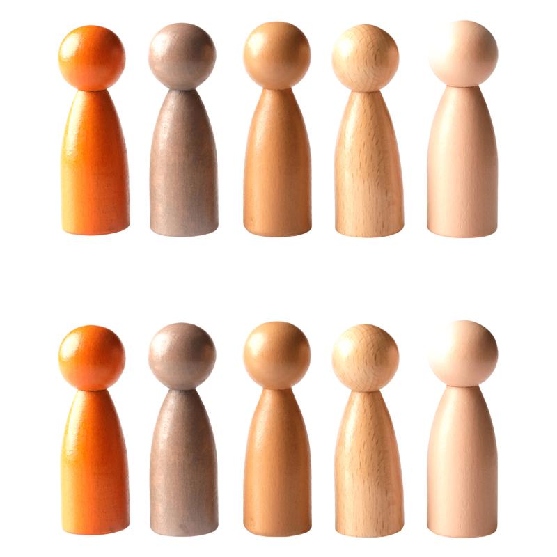 Peg People of the World Wooden People - Set of 10 - Ages 12m+. Picture 2