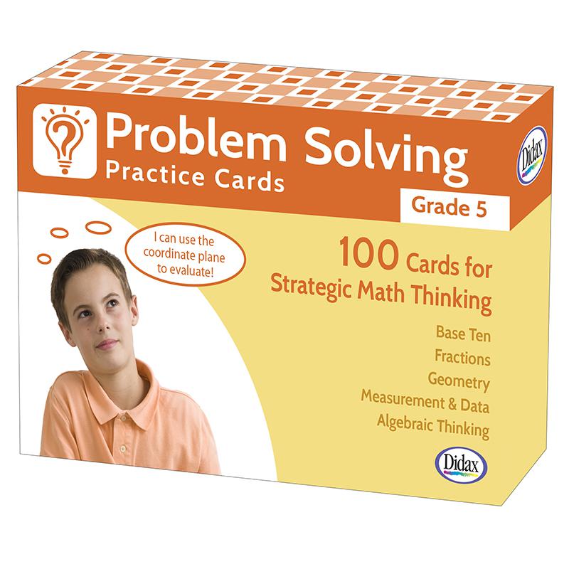 Problem Solving Practice Cards, Grade 5. Picture 2