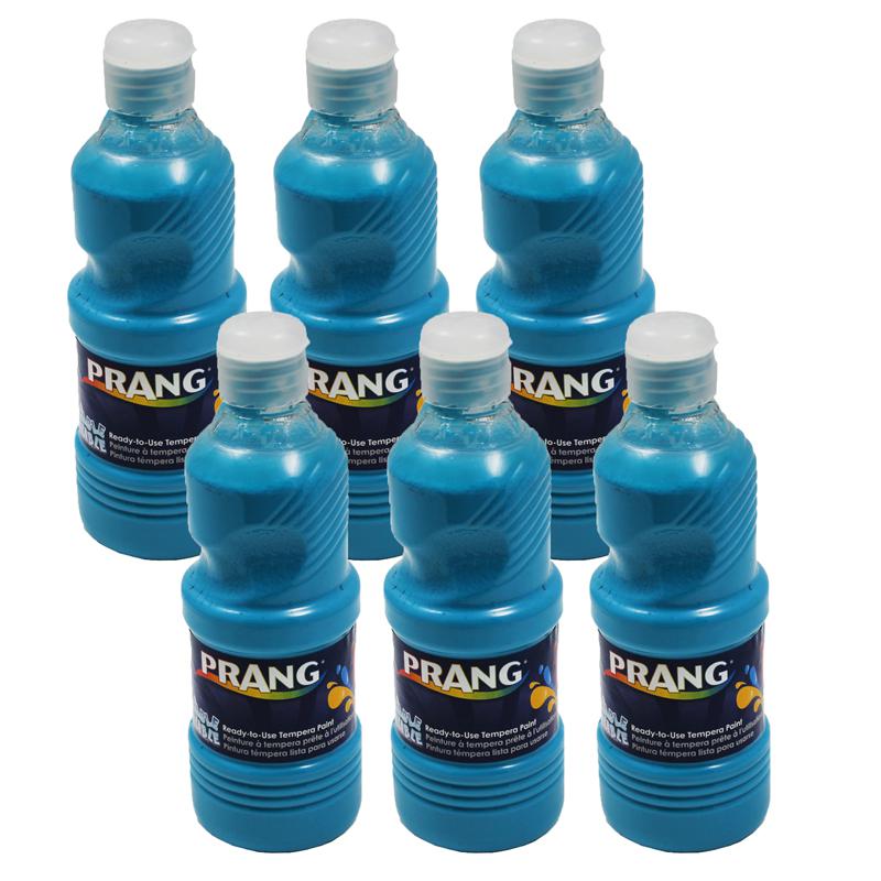 Washable Tempera Paint, Turquoise, 16 oz, Pack of 6. Picture 2