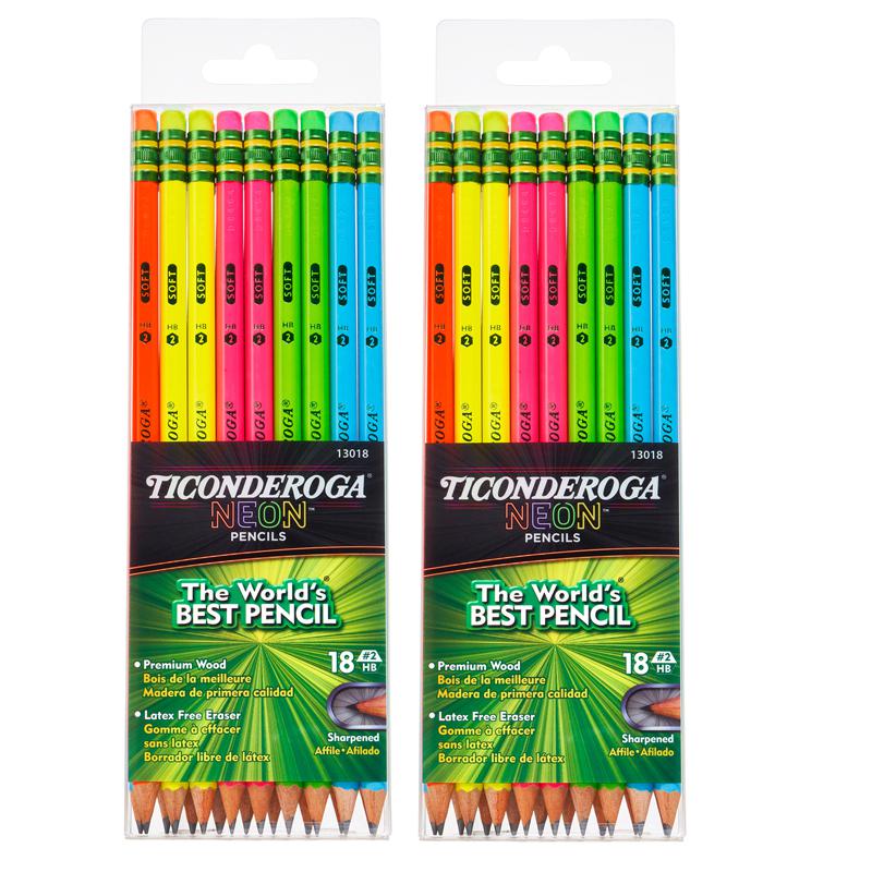 Neon Pencil, 18 Per Pack, 2 Packs. Picture 2