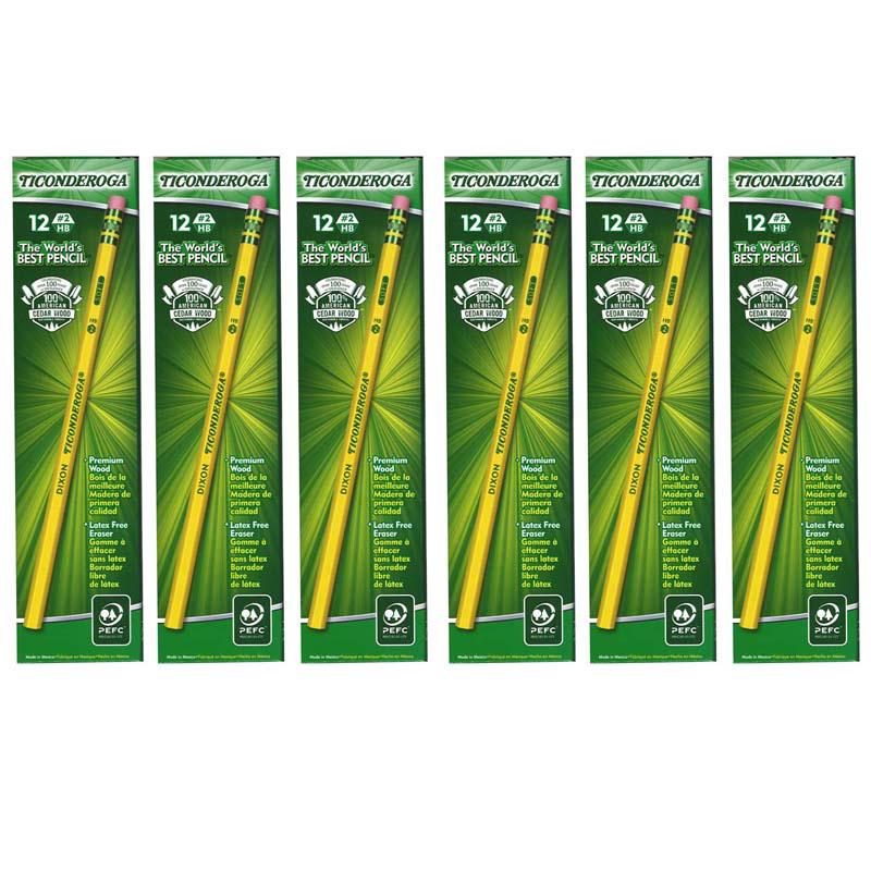 No. 2 Pencils, Unsharpened, 12 Per Pack, 6 Packs. Picture 2