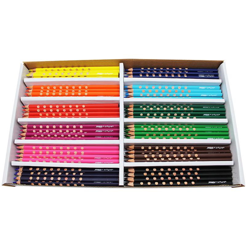 Groove Slim 3.3mm Colored Pencils, 144 Per Pack. Picture 2
