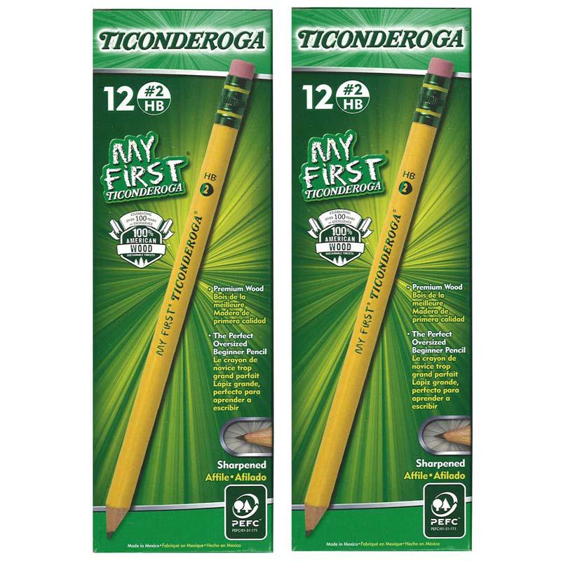 My First Primary Size No. 2 Pencils with Eraser, 12 Per Box, 2 Boxes. Picture 2