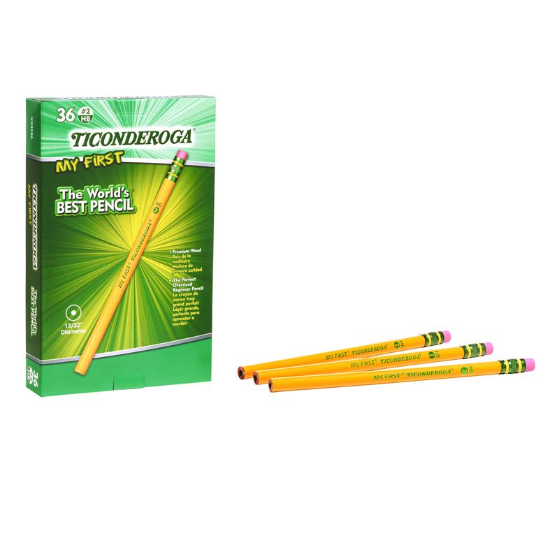 My First Ticonderoga Pencil with Eraser, 36 Count. Picture 2
