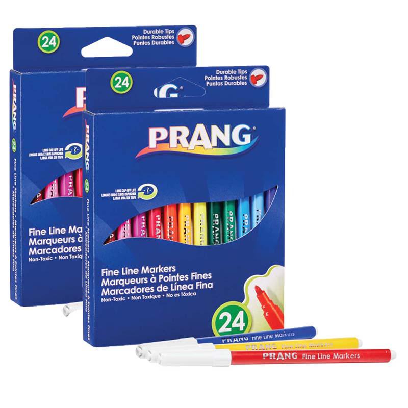 Classic Art Markers, Fine Line, 24 Colors Per Pack, 2 Packs. Picture 2