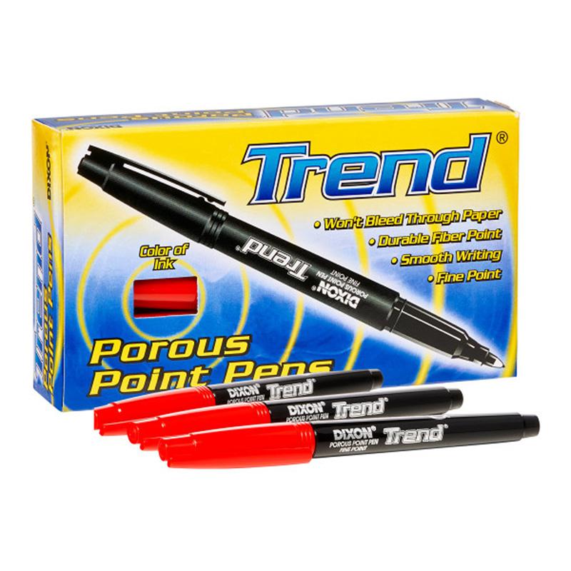Trend Porous Point Pens, 12 Count, Red. Picture 2