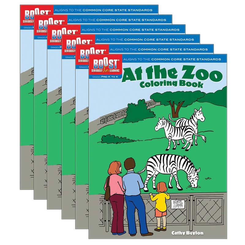 At the Zoo Coloring Book, Pack of 6. Picture 2