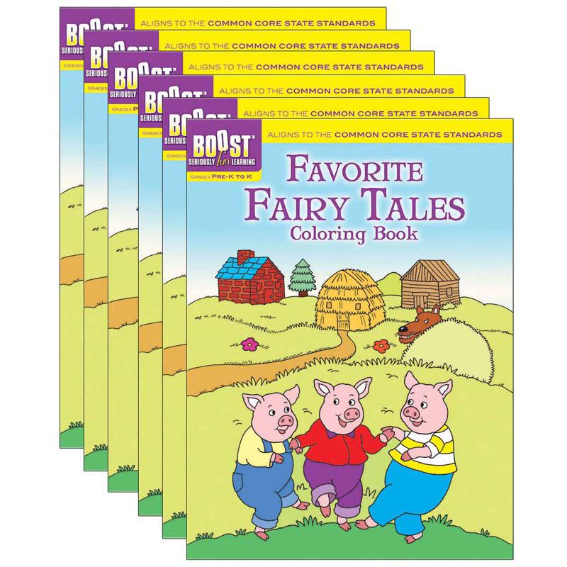 Favorite Fairy Tales Coloring Book, Pack of 6. Picture 2