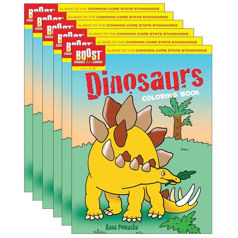 Dinosaurs Coloring Book, Pack of 6. Picture 2